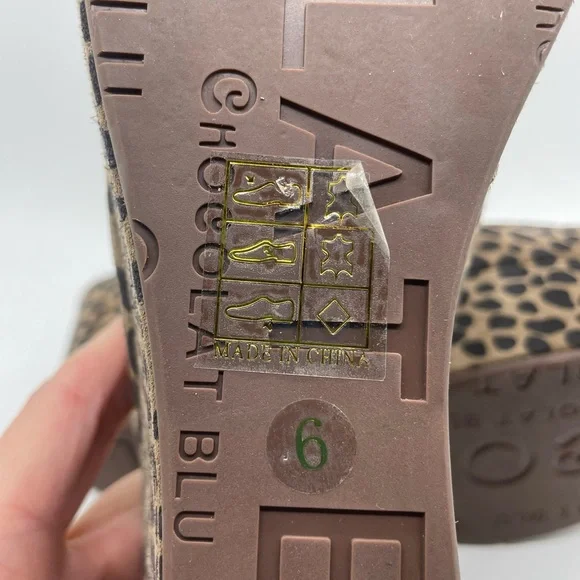 Chocolat Blu Tan and Black Wedge Shoes - Picture 8 of 11